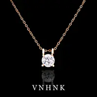 铜合金项链 美可儿   N266   玫瑰色(46cm8mm)气质小众项链