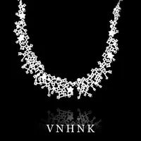 铜合金合成锆石项链 美可儿  B168   银色（38cm）时尚气质个性项链