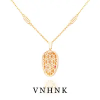 铜合金合成锆石项链 美可儿  B166 玫瑰色(49cm)时尚气质项链预售