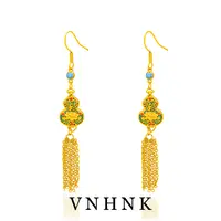 铜合金耳饰 美可儿   YS1352    金色小众气质百搭耳环