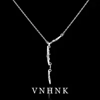 坠链均925银合成锆石 美可儿  K35   银色(47cm)时尚气质项链