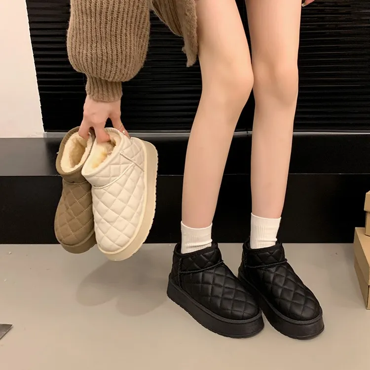 【主播力推】2024冬款雪地靴厚底软底平底时尚百搭雪地棉
