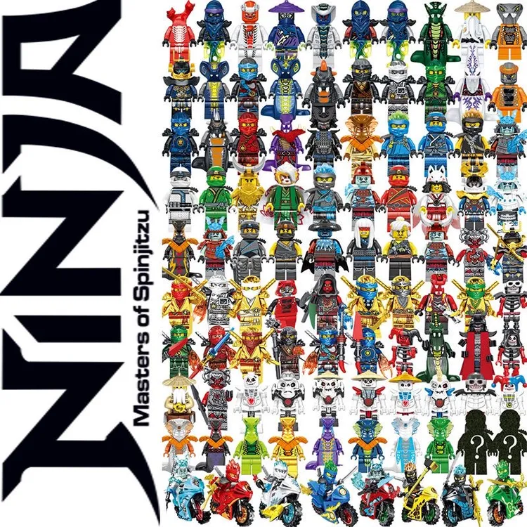 新款幻影忍者系列随机盲袋便宜人仔积木反派蛇怪乐高益智男孩玩具