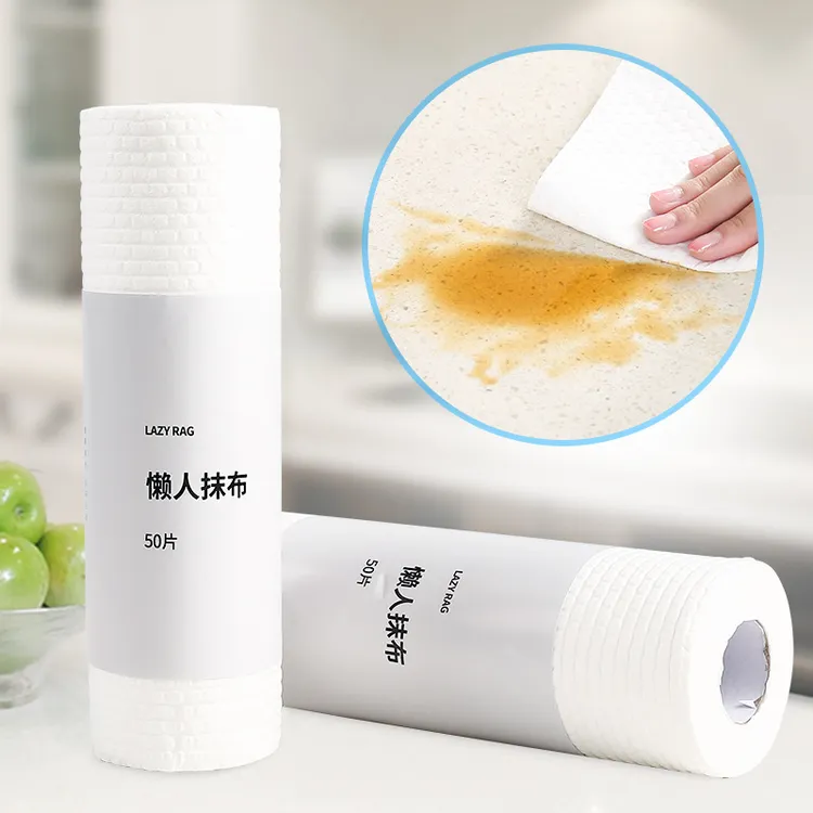 50片装懒人一次性洗碗布厨房抹布不沾油吸水清洁百洁布洗碗巾
