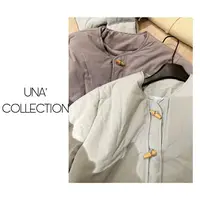 【吉满】韩系牛角扣带围巾宽松保暖棉服JM2440