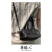 寻路人藏系列质感真皮复古小众简约斜挎手提包小法式包