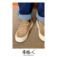 寻路人经典复古轻便低帮小众舒适春秋百搭夏季时尚真皮休闲鞋