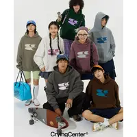 Cryingcenter基础logo印花加绒厚连帽多色卫衣 情侣