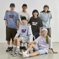 Crying center/哭喊中心莫兰迪低饱和多色经典LOGO短袖teeT恤情侣