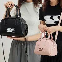 Cryingcenter经典复古中号波士顿包斜挎包单肩包包皮包