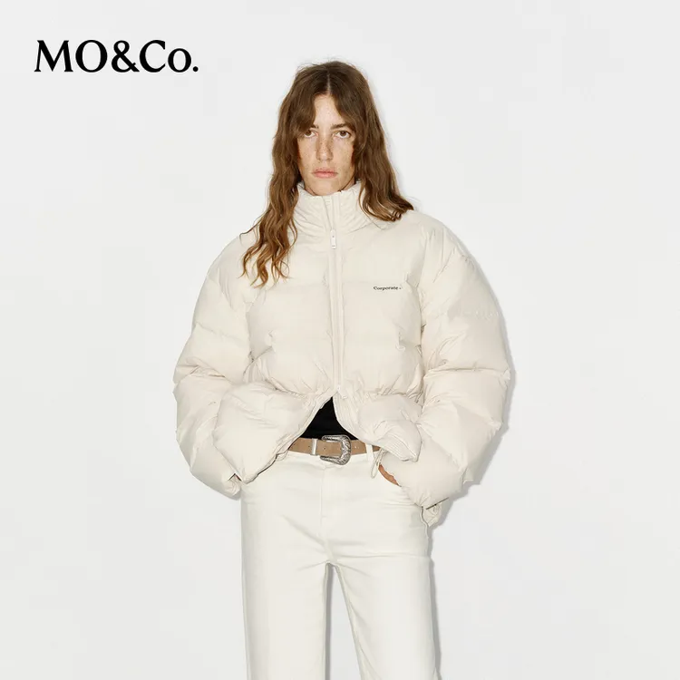 MOCO羽绒服冬高智感收腰高腰泡芙空气感外套MBD4EIN008