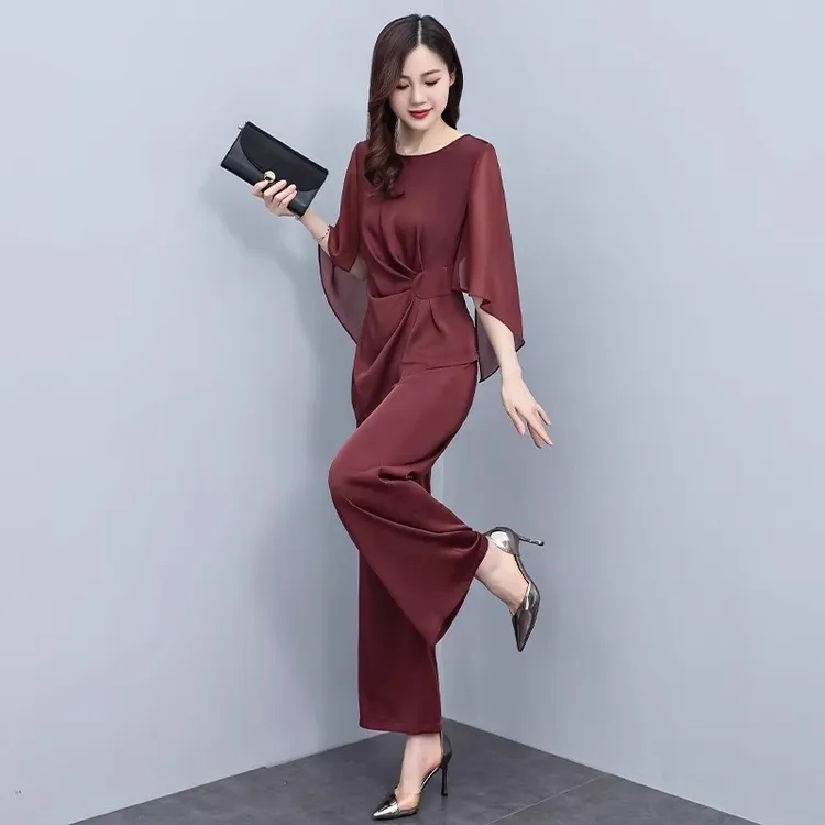 杭州女装高端套装夏贵夫人品牌时尚洋气减龄婚宴服两件套气场强大