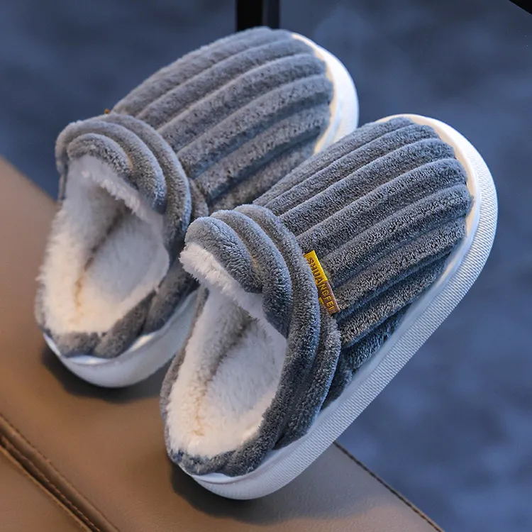 冬季儿童棉拖鞋2024新款男童女童包跟居家亲子毛毛中大童保暖棉拖