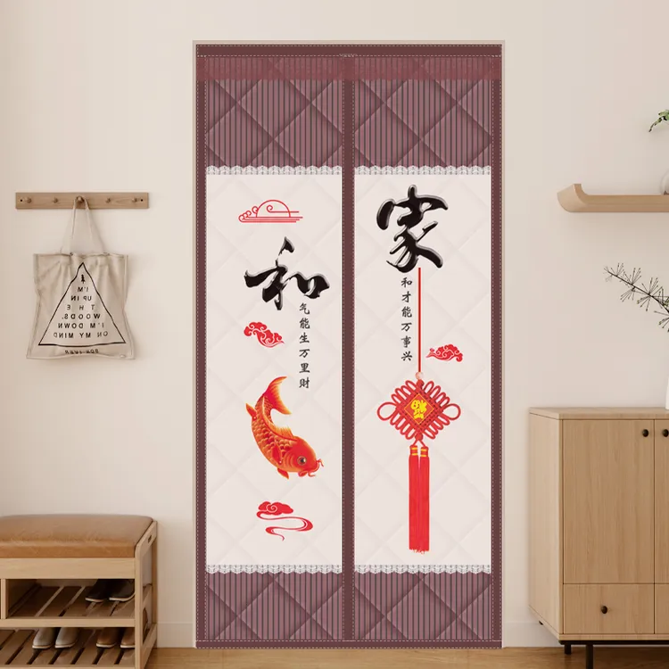 纺笑雨冬季棉门帘保温保暖保温保暖防水加厚防风防寒免打孔门帘