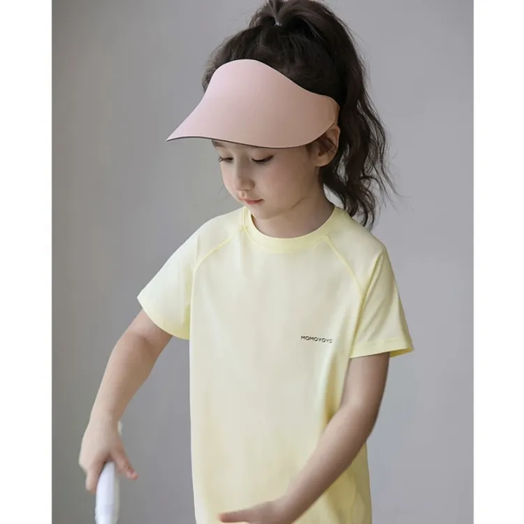 儿童韩版防晒帽夏季宝宝薄款户外空顶帽女童防晒帽运动男童太阳帽