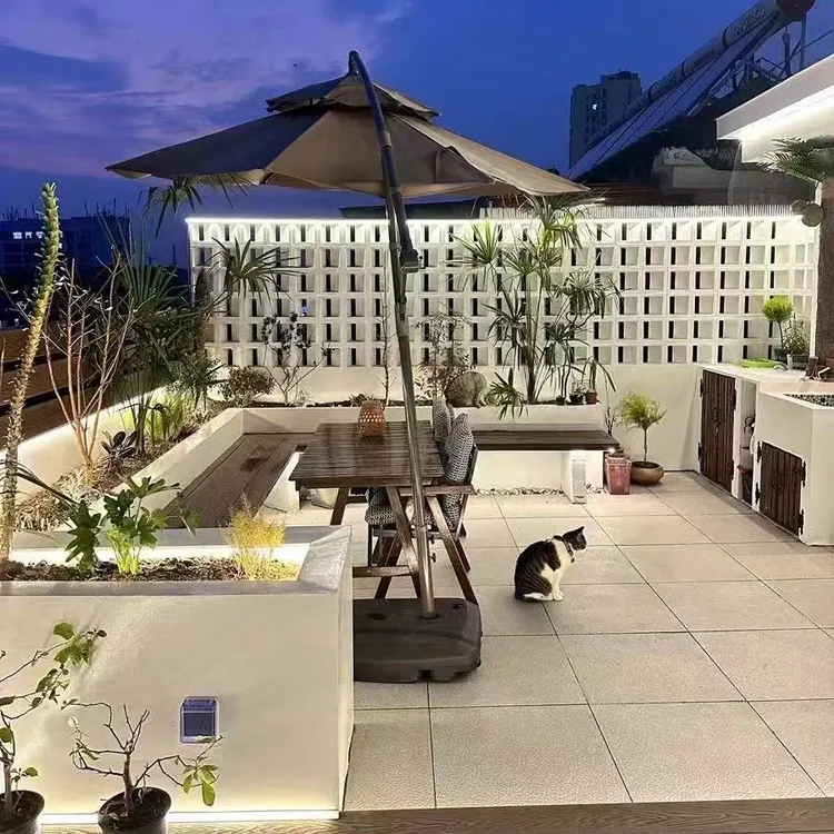 旭硕水泥空心砖网红砖隔断墙背景墙镂空墙艺术墙单面双面