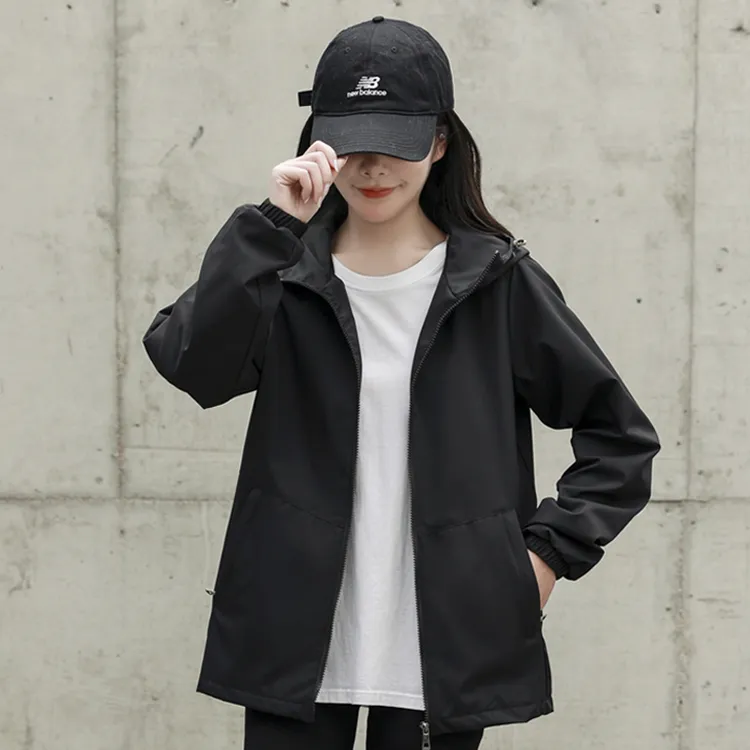 冲锋衣外套女春秋季2025年新款韩版宽松薄户外百搭夹克小香风上衣