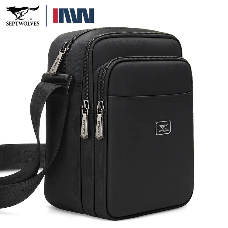 七匹狼男士包包单肩斜挎包2025新款商务大容量背包时尚休闲男包