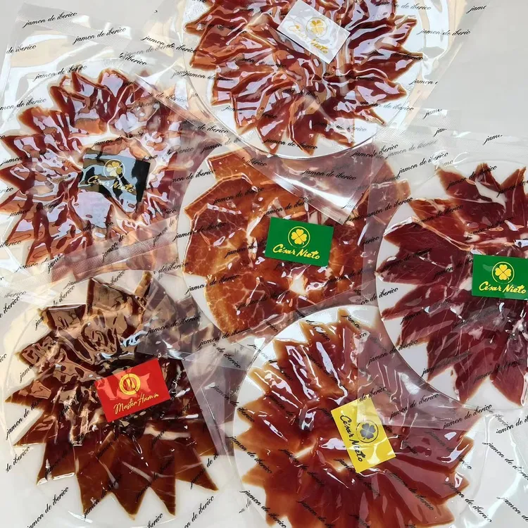 【特价西班牙火腿】西班牙伊比利亚白绿红黑前后腿切片（品相一般）