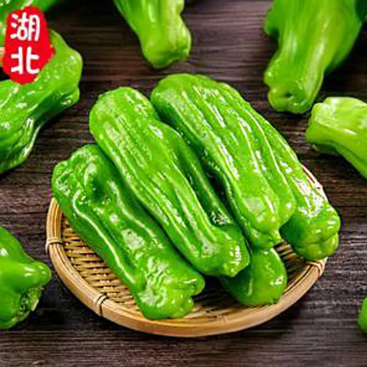 湖北薄皮辣椒虎皮青椒农家新鲜辣椒青辣子鲜香爽口微辣