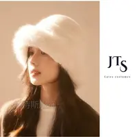 A1212#冬季保暖帽檐带毛毛时尚百搭平顶户外韩版女士帽子