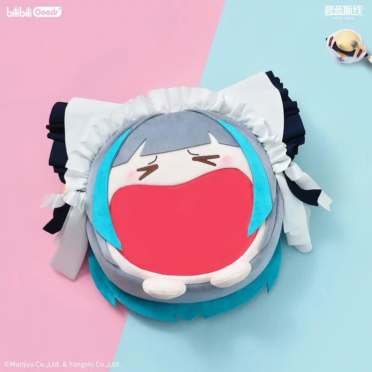 【现货】bilibiliGoods 碧蓝航线 柴郡 软乎乎笑容 4ways收纳痛包