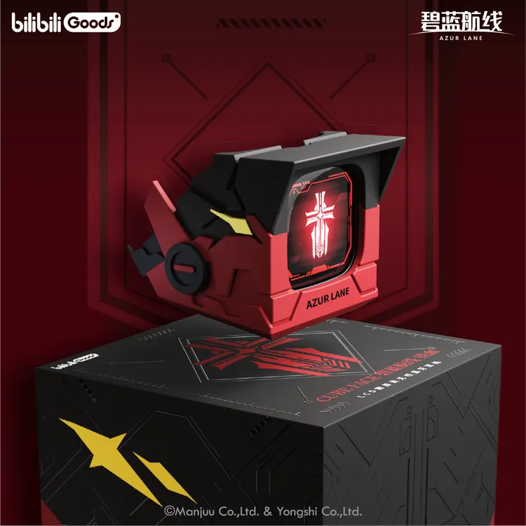 【现货】bilibili CUBE FACE 碧蓝航线 铁血LCD触屏真无线蓝牙耳机