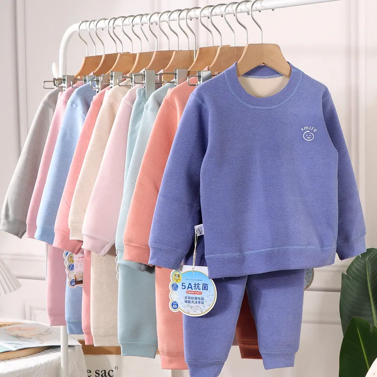 【校服神器】7A抗菌无骨加绒加厚儿童青少年奥利绒家居服亲子套装