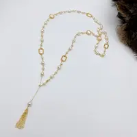 铜合金仿珍珠项链 45202 好啊商店 珍珠长链（76+5cm）