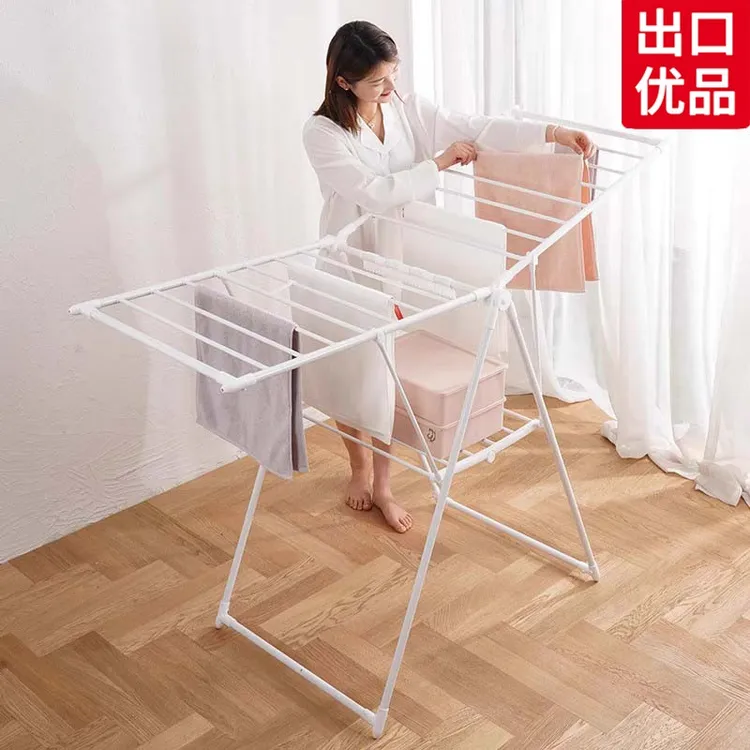 折叠晾衣架落地阳台家用多功能晒被子神器
