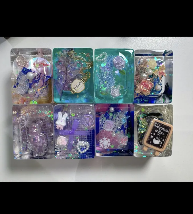 单个麻将象棋晕染夜光中发白胡东南西北流麻纯手工