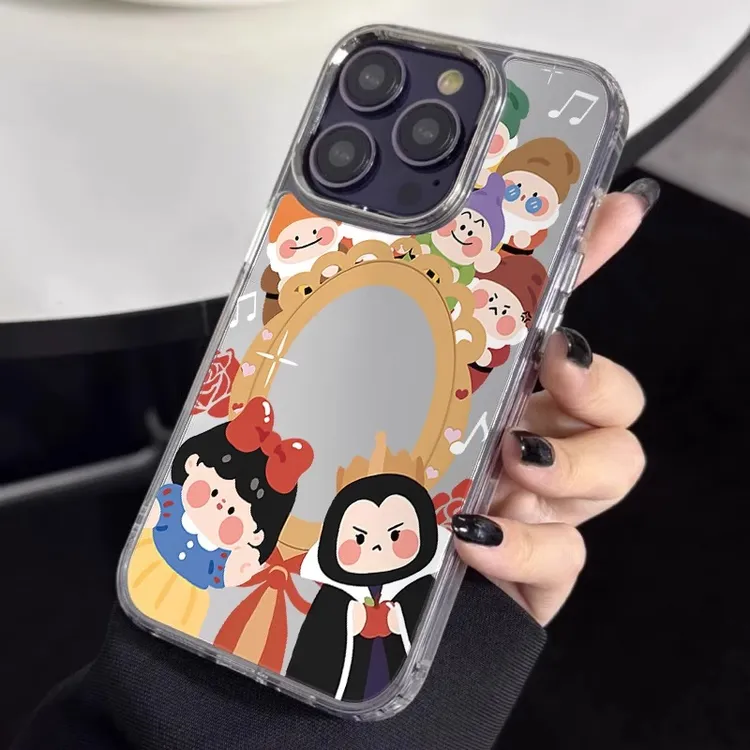 白雪公主的魔镜苹果15手机壳iPhone13/14promax镜面ins风12/11/XS