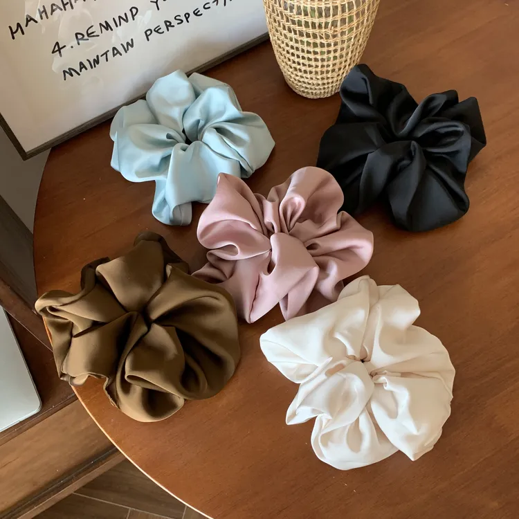 高级感~简约缎面大肠发圈ins肥肠圈发绳法式大肠圈发圈大肠韩系