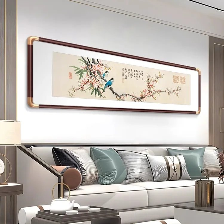 喜上眉梢国画花鸟图挂画沙发客厅背景墙挂画壁画客厅卧室床头布置