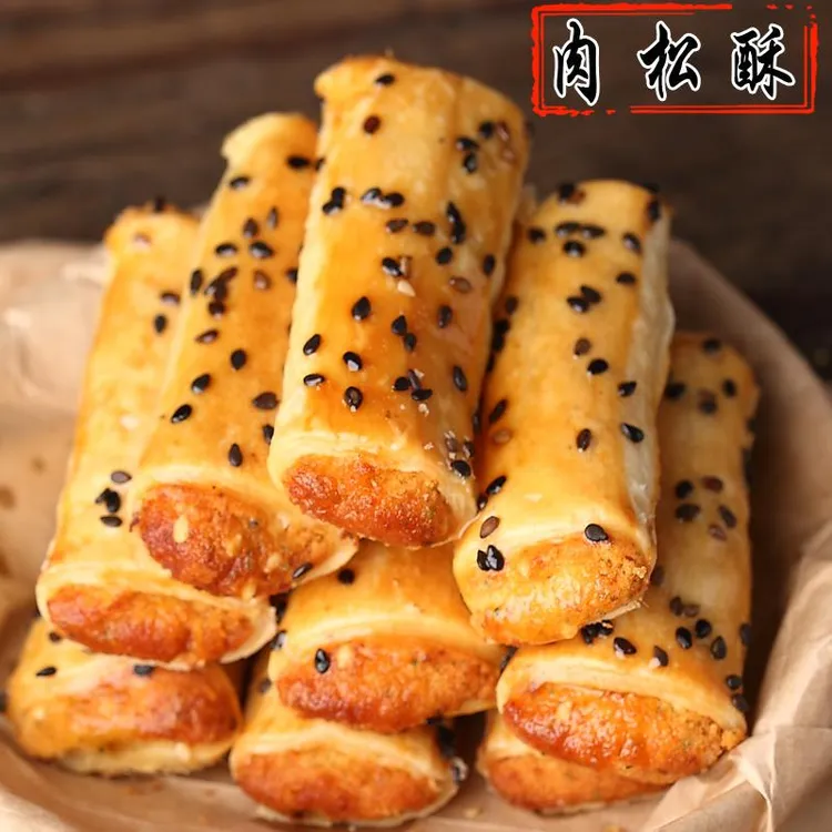 肉松酥 肉松酥条 蛋卷 一口酥 好吃的零食 排行榜 肉松卷过网红笋