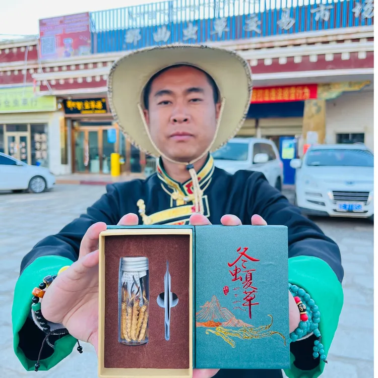 真正西藏那曲天然虫草4根/克中草高海拔冬虫夏草体验装西藏直发  