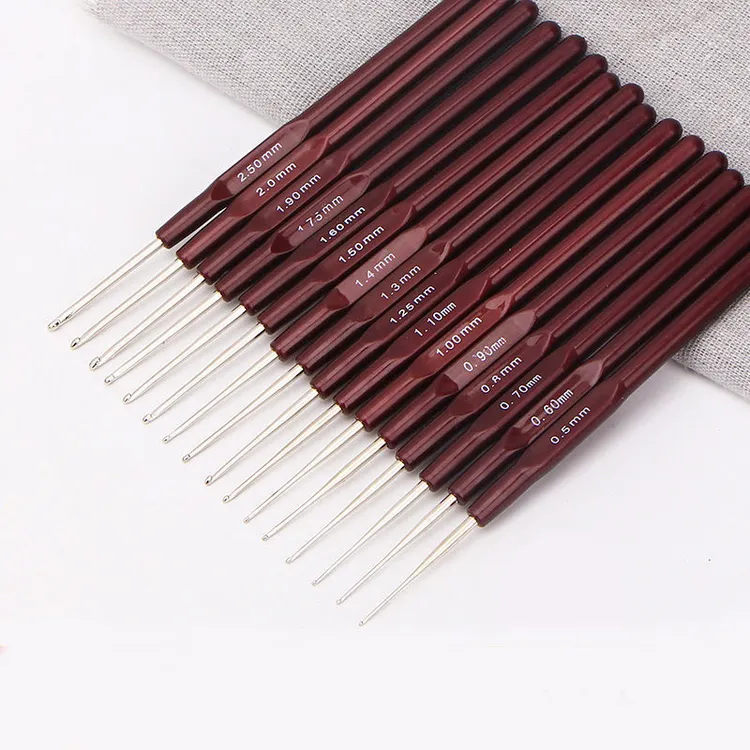 钩针特细小号钩针桌布杯垫毛线编织工具笔式细钩针蕾丝细线买钩针