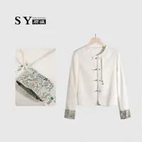 顺瀛【江南】2024春新款复古国风中式刺绣上衣外套SY8668