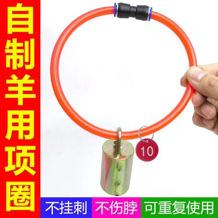 自制羊项圈铃铛拴羊脖套羊脖子项圈挂号码牌羊用铃铛超响养羊用品
