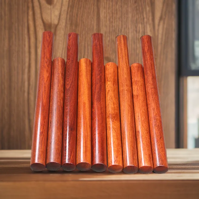 家用高档圆头小号无漆无蜡花梨木赶面神器包饺子实心加粗擀面条