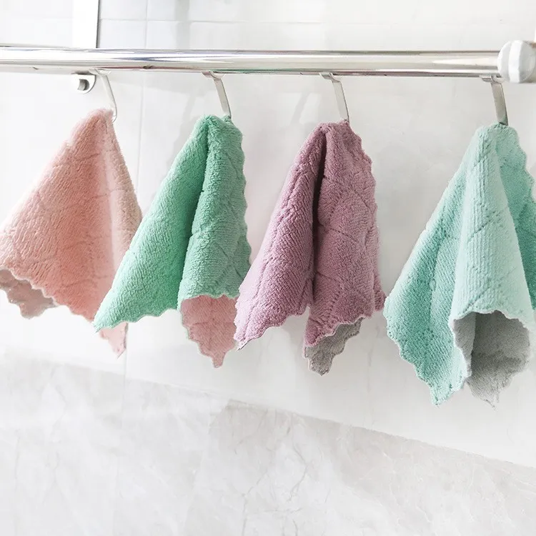 百洁布家用阳离子吸水不掉毛不粘油懒人抹布洗碗布清洁 厨房用品