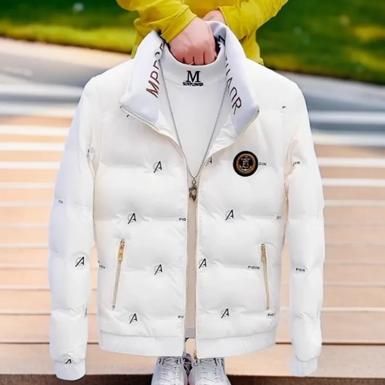 GUNEBOLURWA羽绒服男士冬季新款亮面韩版帅气男装男士羽绒服爆款