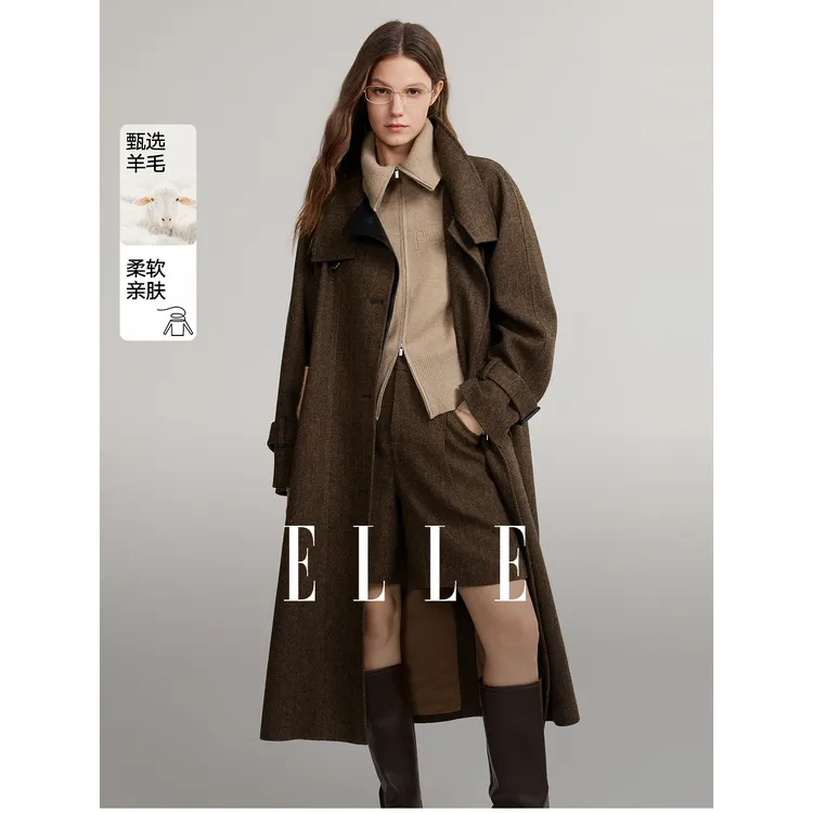 ELLE法式高级设计感女外套2025新款欧若风时尚EF49807