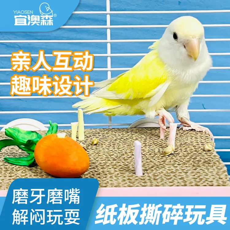 鹦鹉站架虎皮玄凤牡丹站台千层纸板发泄啃咬站板鸟笼配件磨嘴磨甲