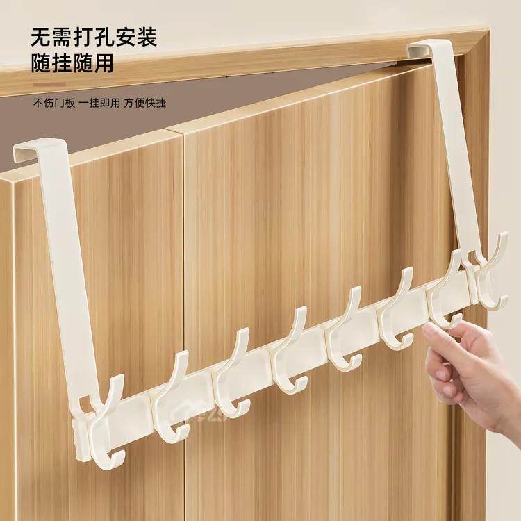 门后挂钩挂衣架免打孔门挂钩卧室门收纳壁挂门背式不伤门高门挂架