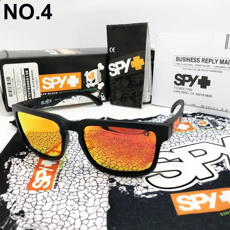 spy运动偏光墨镜时尚户外钓鱼镜骑行太阳镜防紫外线炫彩护目百搭