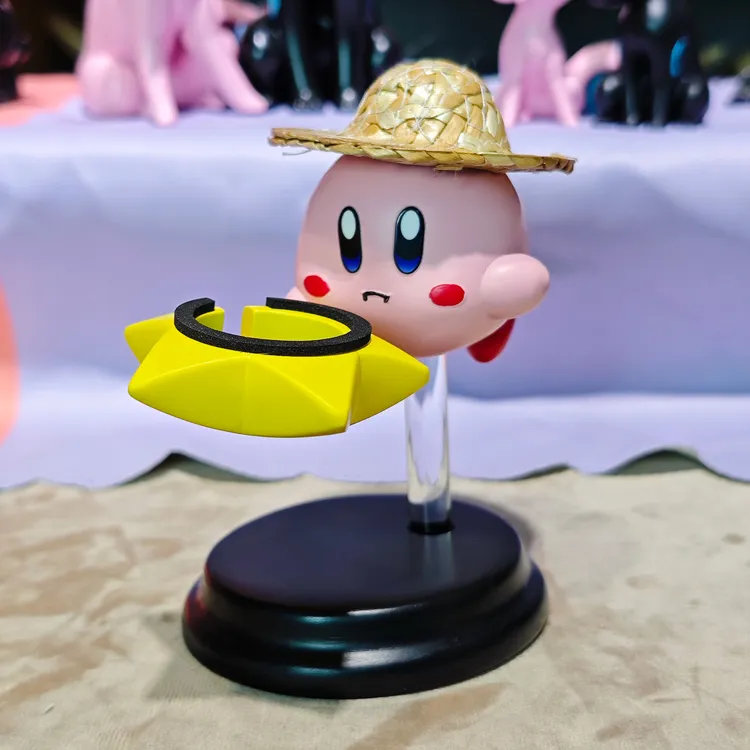 草帽星之卡比适用苹果手表充电支架iwatch底座华为gt系列桌面摆件