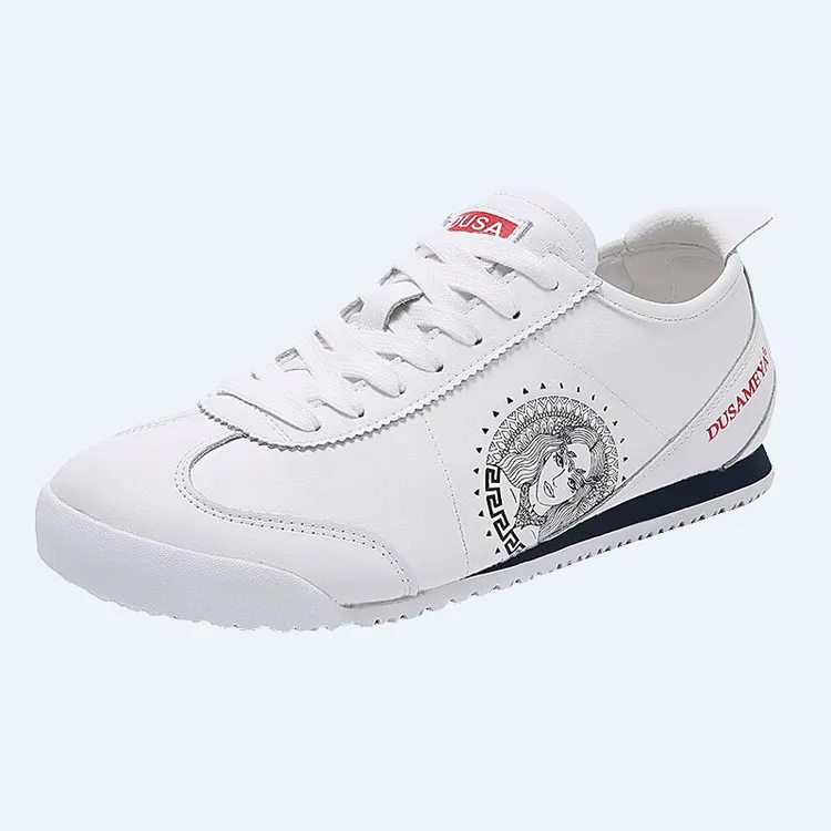 DUSAMEYA/杜莎米娅新款港风轻奢情侣复古时尚百搭阿甘鞋软底潮鞋