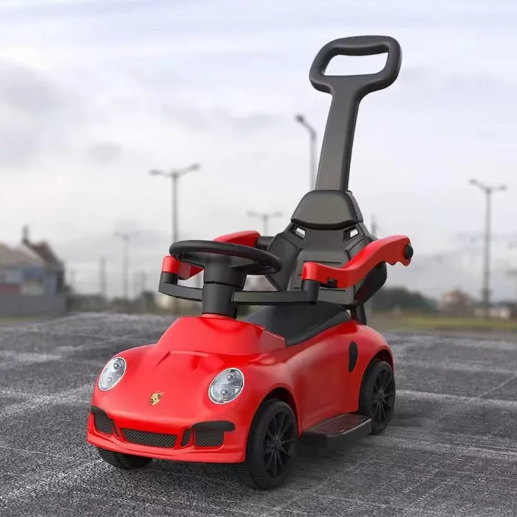 户外室内7个月-6岁宝宝儿童带推把护栏溜娃车溜溜车侧翻扭扭车