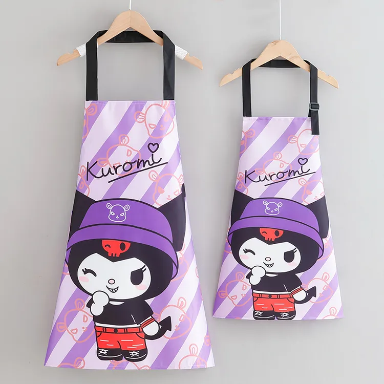 围裙亲子成人外穿上班专用儿童幼儿园吃饭耐脏防污卡通罩衣工作服